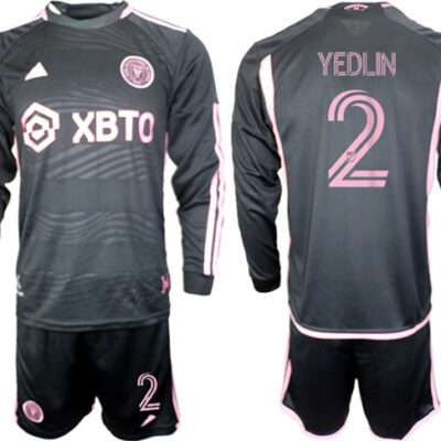 Inter Miami CF #2 Yedlyn 2023/24 Black Away Soccer Jersey Suit