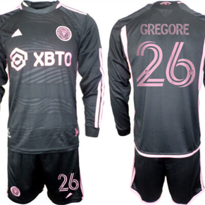 Inter Miami CF #26 Gregore 2023/24 Black Away Soccer Jersey Suit