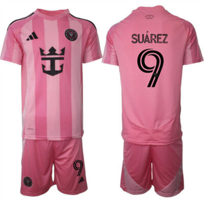 Inter Miami CF #9 Luis Suarez 25/26 Pink Home Soccer Jersey Suit