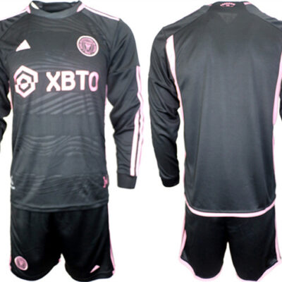 Inter Miami CF Blank 2023/24 Black Away Soccer Jersey Suit