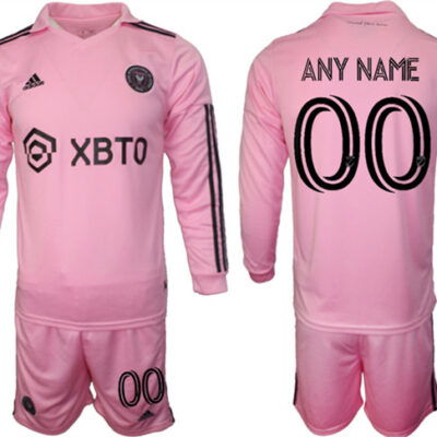 Inter Miami CF Custom 2023/24 Pink Home Soccer Jersey Suit
