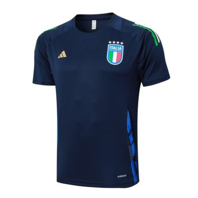 Alternative view of Italy 2024 2025 Blue Soccer Jersey Shorts Set