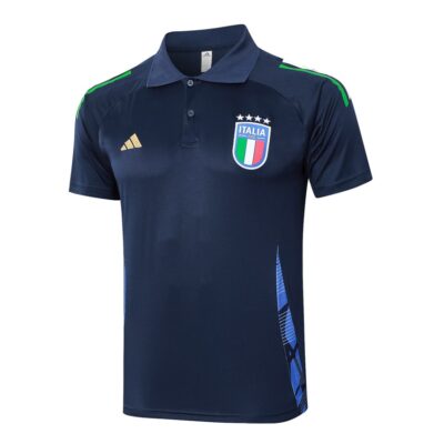 Alternative view of Italy Polo + Pants 2024 2025 Blue Training Tracksuit