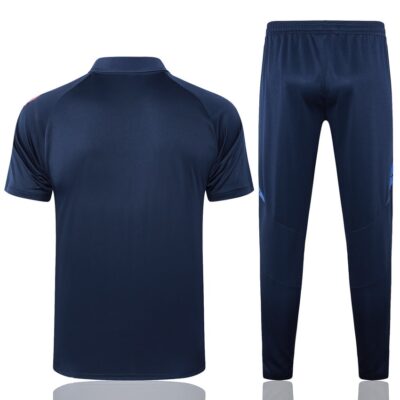 Italy Polo + Pants 2024 2025 Blue Training Tracksuit - Image 4