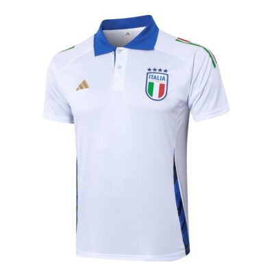 Alternative view of Italy Polo + Pants Training Tracksuit 2024 2025 White