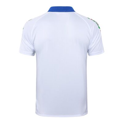 Italy Polo + Pants Training Tracksuit 2024 2025 White - Image 3