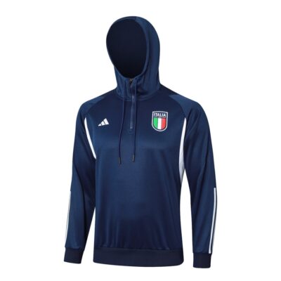 Alternative view of Italy Sweatshirt Hooded Tracksuit 2024 2025 Dark Blue