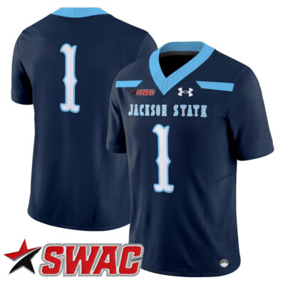 Jackson State Tigers 2025 Vapor Limited Jersey - Navy #1 Team