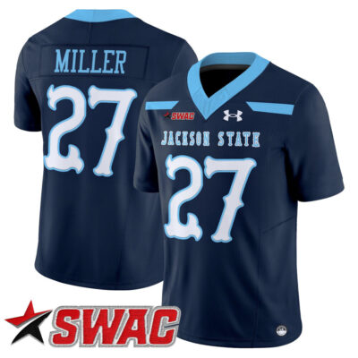 Jackson State Tigers 2025 Vapor Limited Jersey - Navy Ahmad Miller