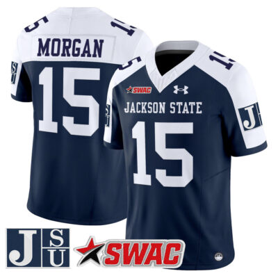 Jackson State Tigers 2025 Vapor Limited Jersey - Navy Alternate JaCobian Morgan