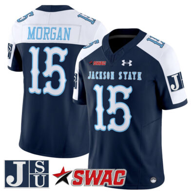 Jackson State Tigers 2025 Vapor Limited Jersey - Navy Alternate JaCobian Morgan