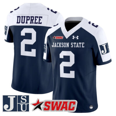 Jackson State Tigers 2025 Vapor Limited Jersey - Navy Alternate Ja'Naylon Dupree