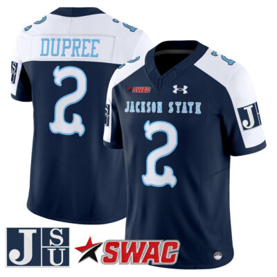 Jackson State Tigers 2025 Vapor Limited Jersey - Navy Alternate Ja'Naylon Dupree