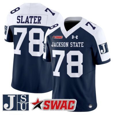 Jackson State Tigers 2025 Vapor Limited Jersey - Navy Alternate Jackie Slater