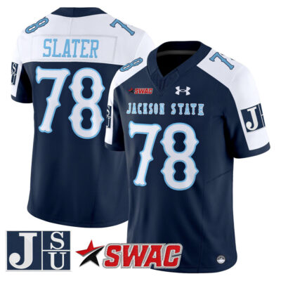 Jackson State Tigers 2025 Vapor Limited Jersey - Navy Alternate Jackie Slater