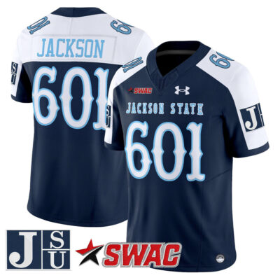 Jackson State Tigers 2025 Vapor Limited Jersey - Navy Alternate Jackson 601