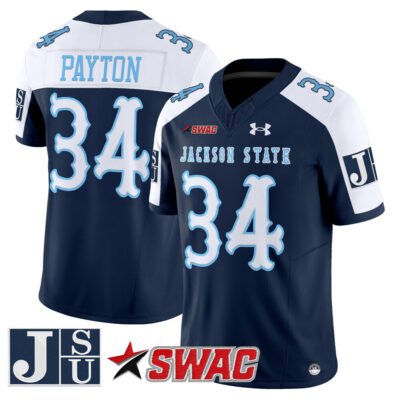 Jackson State Tigers 2025 Vapor Limited Jersey - Navy Alternate Walter Payton