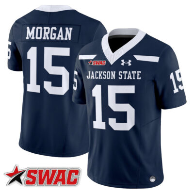 Jackson State Tigers 2025 Vapor Limited Jersey - Navy JaCobian Morgan