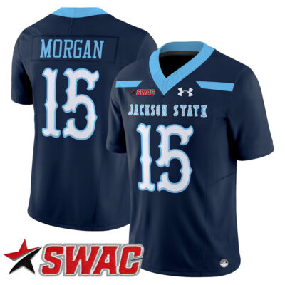 Jackson State Tigers 2025 Vapor Limited Jersey - Navy JaCobian Morgan