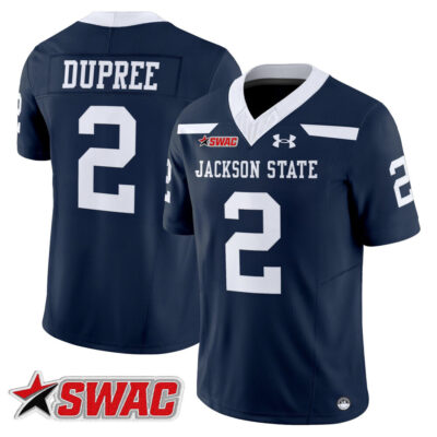 Jackson State Tigers 2025 Vapor Limited Jersey - Navy Ja'Naylon Dupree