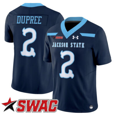 Jackson State Tigers 2025 Vapor Limited Jersey - Navy Ja'Naylon Dupree