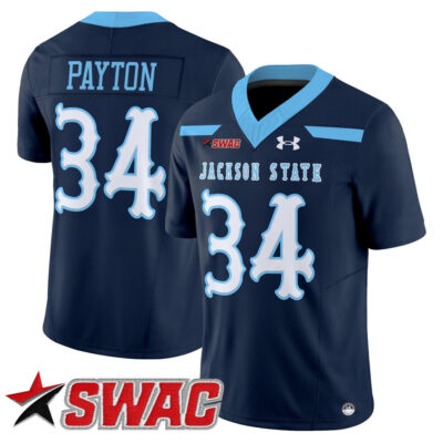 Jackson State Tigers 2025 Vapor Limited Jersey - Navy Walter Payton
