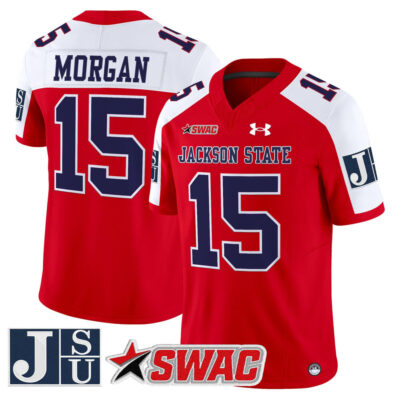 Jackson State Tigers 2025 Vapor Limited Jersey - Red Alternate JaCobian Morgan