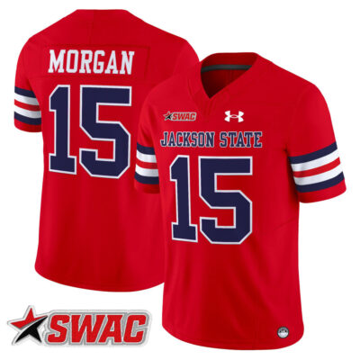 Jackson State Tigers 2025 Vapor Limited Jersey - Red JaCobian Morgan