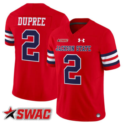 Jackson State Tigers 2025 Vapor Limited Jersey - Red Ja'Naylon Dupree