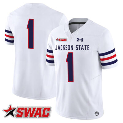 Jackson State Tigers 2025 Vapor Limited Jersey - White #1 Team