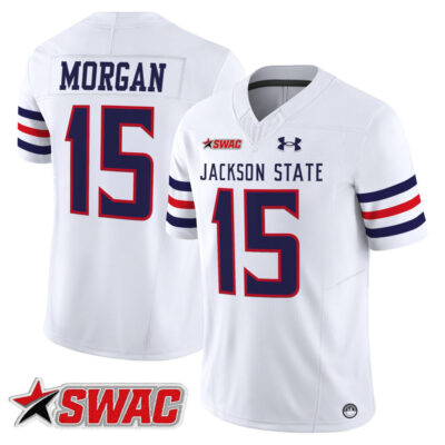 Jackson State Tigers 2025 Vapor Limited Jersey - White JaCobian Morgan