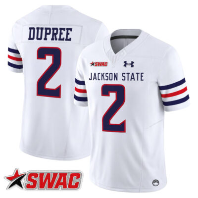 Jackson State Tigers 2025 Vapor Limited Jersey - White Ja'Naylon Dupree