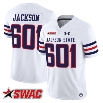 Jackson State Tigers 2025 Vapor Limited Jersey - White Jackson 601