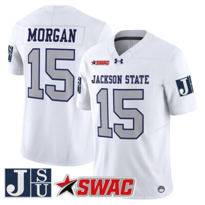 Jackson State Tigers 2025 Vapor Limited Jersey - White Limited JaCobian Morgan