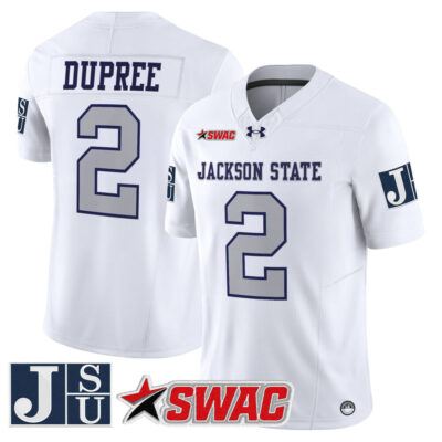 Jackson State Tigers 2025 Vapor Limited Jersey - White Limited Ja'Naylon Dupree