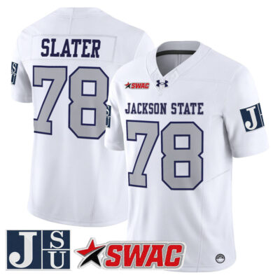 Jackson State Tigers 2025 Vapor Limited Jersey - White Limited Jackie Slater