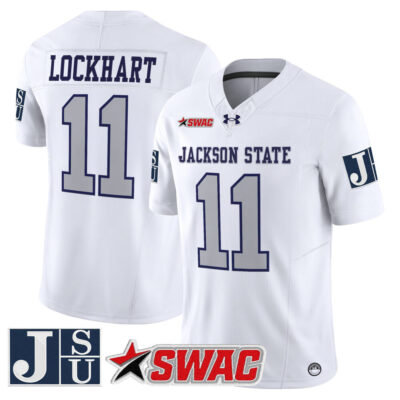 Jackson State Tigers 2025 Vapor Limited Jersey - White Limited Jared Lockhart