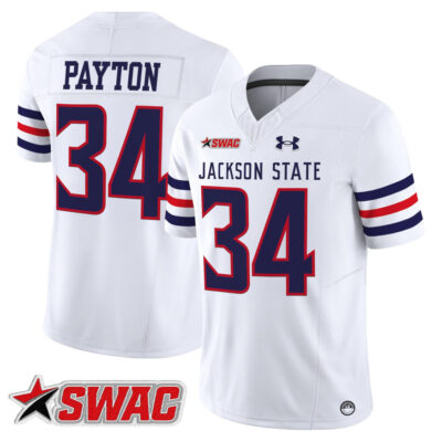 Jackson State Tigers 2025 Vapor Limited Jersey - White Walter Payton