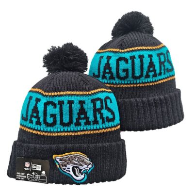 Jacksonville Jaguars Cuffed Knit Hat with Pom