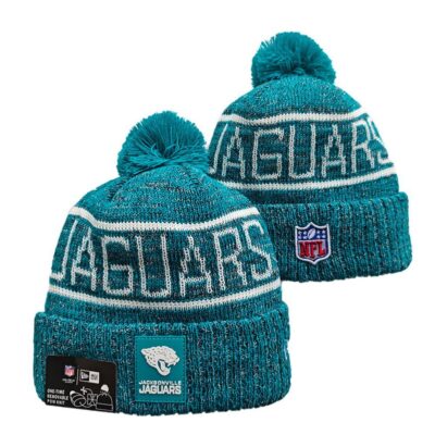 Jacksonville Jaguars Cuffed Knit Hat with Pom