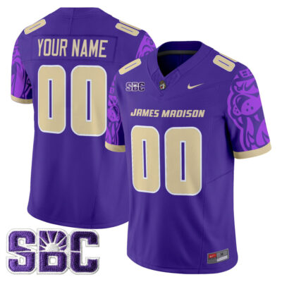 James Madison Dukes 2025 Vapor Limited Custom Jersey - Purple