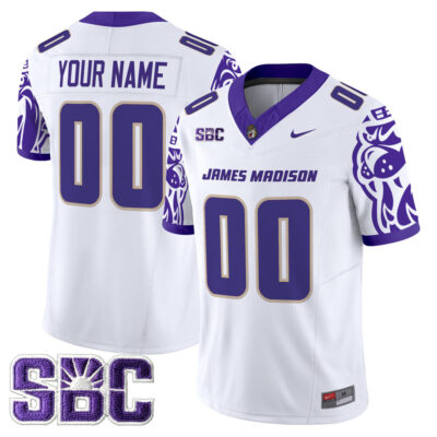 James Madison Dukes 2025 Vapor Limited Custom Jersey - White