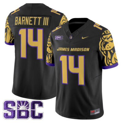 James Madison Dukes 2025 Vapor Limited Jersey - Black Alonza Barnett III