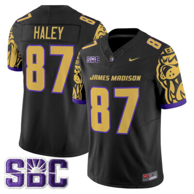 James Madison Dukes 2025 Vapor Limited Jersey - Black Charles Haley