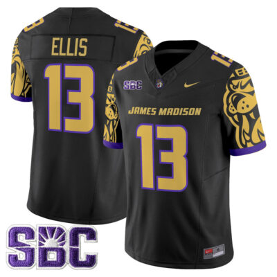 James Madison Dukes 2025 Vapor Limited Jersey - Black Landon Ellis