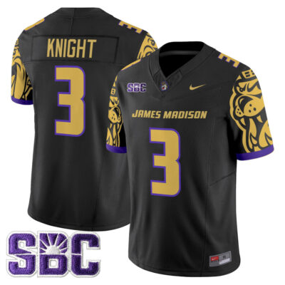 James Madison Dukes 2025 Vapor Limited Jersey - Black Wayne Knight