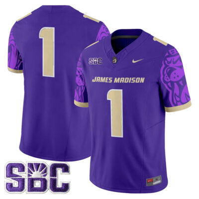 James Madison Dukes 2025 Vapor Limited Jersey - Purple #1 Team