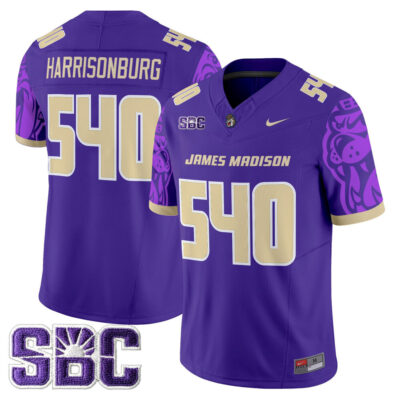 James Madison Dukes 2025 Vapor Limited Jersey - Purple Harrisonburg 540