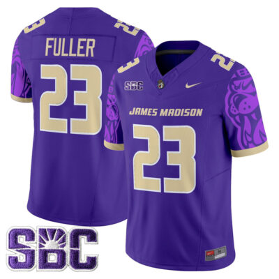 James Madison Dukes 2025 Vapor Limited Jersey - Purple Jordan Fuller