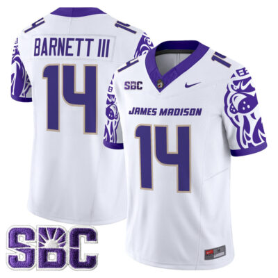 James Madison Dukes 2025 Vapor Limited Jersey - White Alonza Barnett III